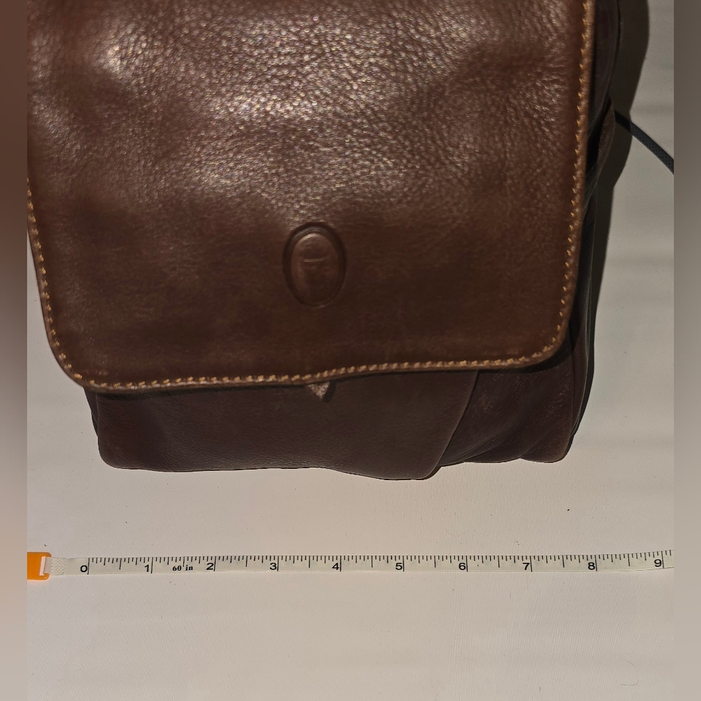 VTG Bruno Rossi Italian Brown Leather Mini Backpack Purse Made in Italy - Picture 12 of 12